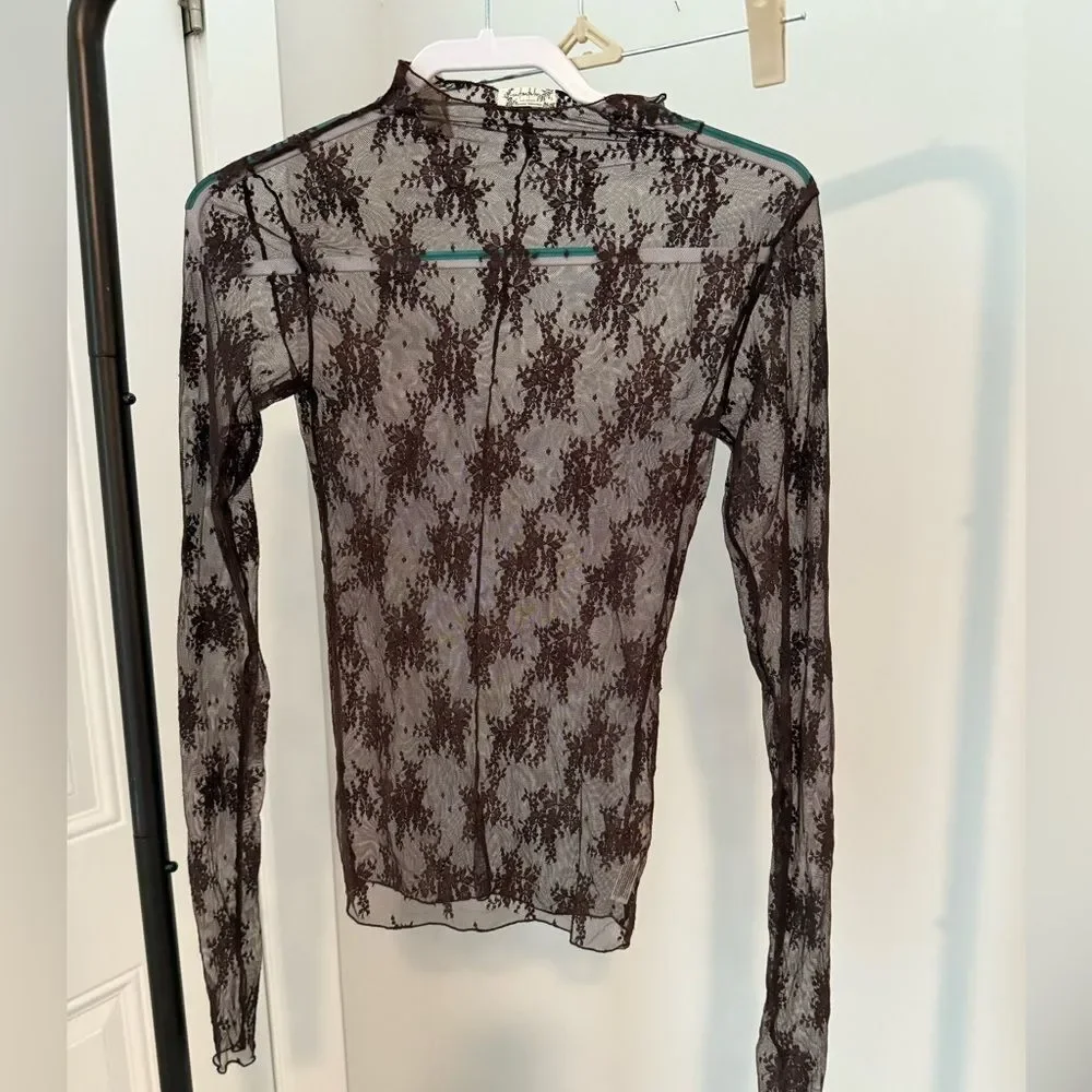 Free People Lady Lux Layering Top Brown